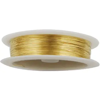 0.3MM Thick Gold Coated Soft Copper Wire,about 23M/25yds per Roll,28Gauge,Sold 10 Rolls Per Lot-D1215
0.3MM Thick Gold Coated Soft Copper Wire,about 23M/25yds per Roll,28Gauge,Sold 10 Rolls Per Lot-D1215