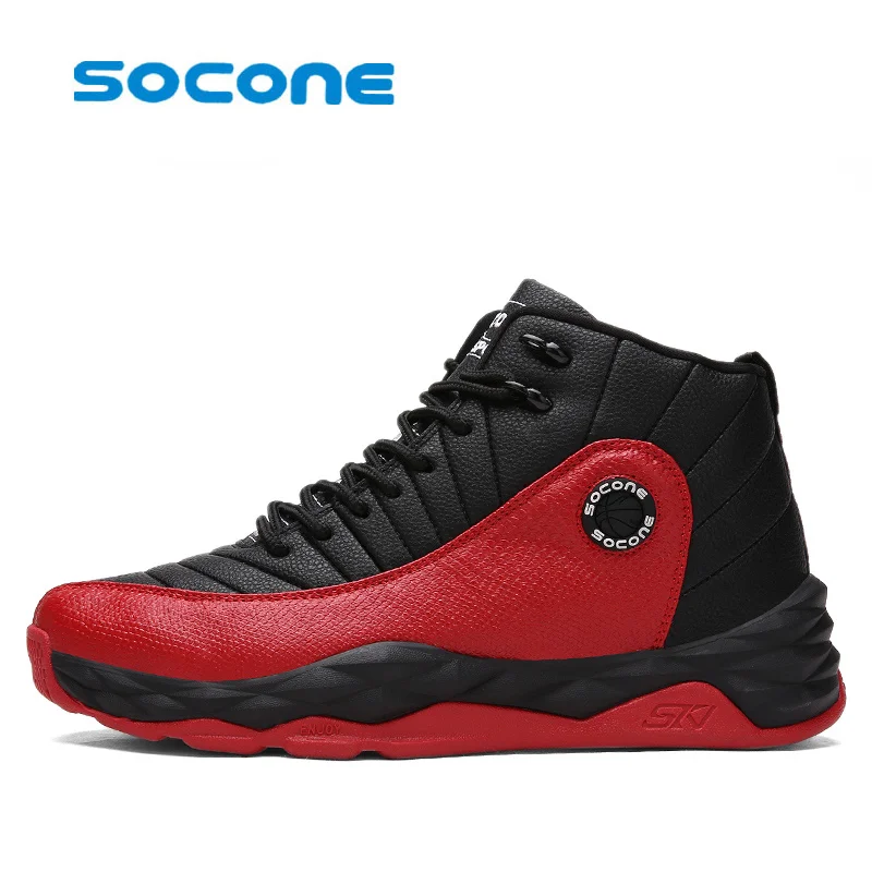 Image Socone Newest Men Basketball Shoes 2017 Male Ankle Boots Anti slip outdoor Sport Sneakers Plus Size EU 39 45
