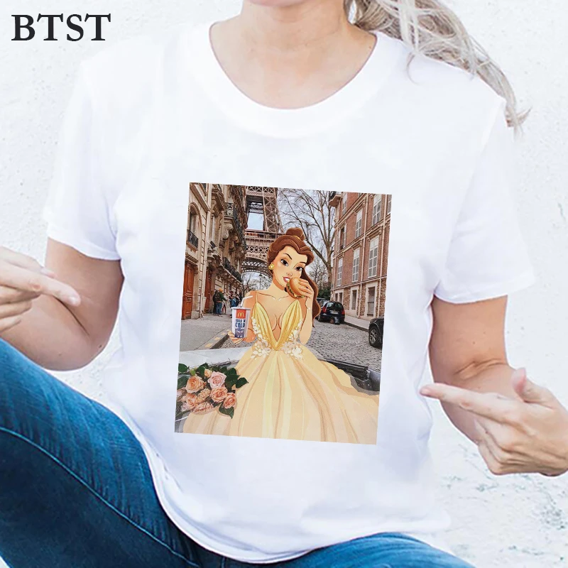 Funny Belle Princess T-shirt Harajuku Kawaii Graphic Tees Women Streetwear Korean Plus Size Cotton Aesthetic 90s Haut Femme
Funny Belle Princess T-shirt Harajuku Kawaii Graphic Tees Women Streetwear Korean Plus Size Cotton Aesthetic 90s Haut Femme