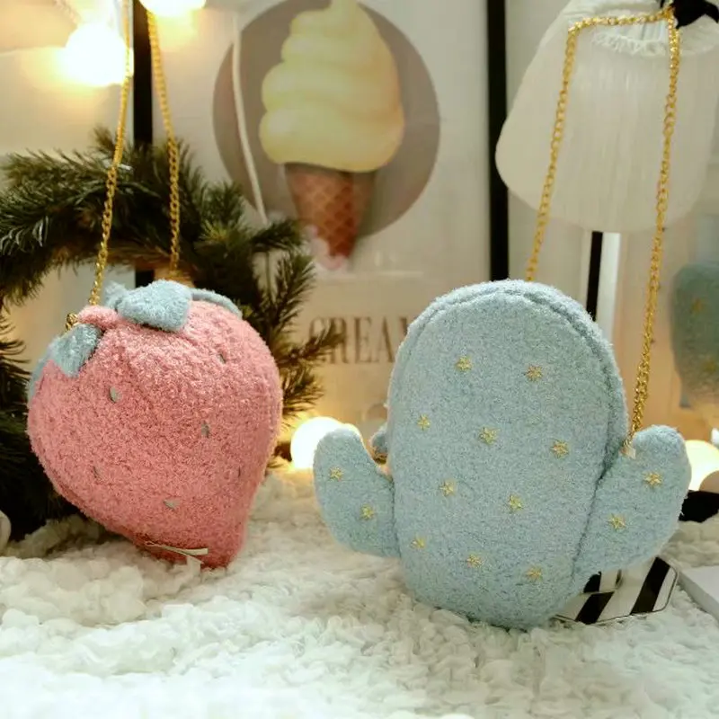 Princess sweet lolita strawberry plush cross body bag fruit cartoon pineapple cactus shoulders bag baby girl birthday gift
Princess sweet lolita strawberry plush cross body bag fruit cartoon pineapple cactus shoulders bag baby girl birthday gift