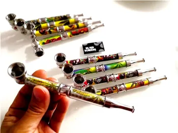 6pcs/lot Jamaican reggae metal smoking pipe cigarette rod leaf spice tobacco holder smoke long mouth piece herb tobacco pipes
6pcs/lot Jamaican reggae metal smoking pipe cigarette rod leaf spice tobacco holder smoke long mouth piece herb tobacco pipes