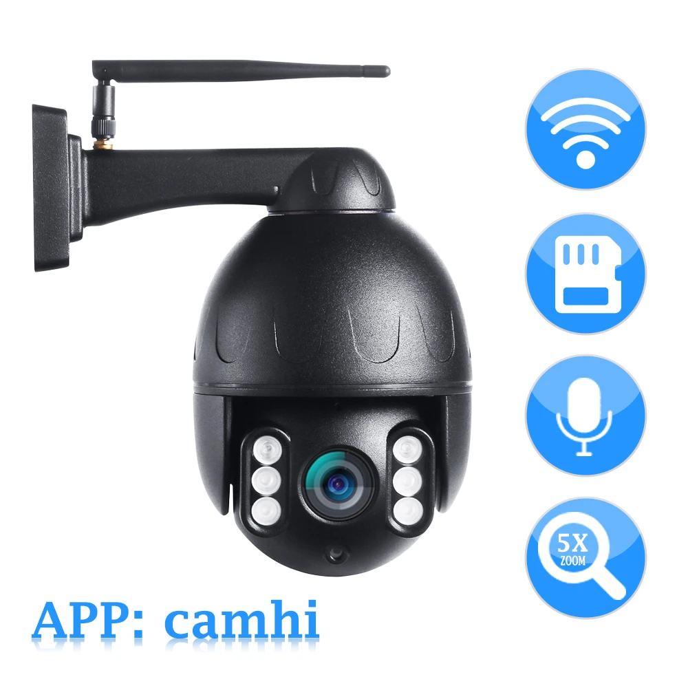 ZILNK Wifi Camera 1080P 2.0MP PTZ Outdoor Security Two Way Audio Waterproof 5x Zoom Wireless IP Camera SD Card Onvif App CamHi
ZILNK Wifi Camera 1080P 2.0MP PTZ Outdoor Security Two Way Audio Waterproof 5x Zoom Wireless IP Camera SD Card Onvif App CamHi