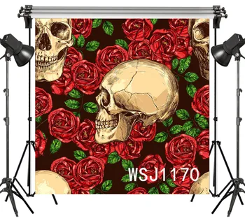 LB Polyester & Vinyl Halloween Comic style Red Rose And Skulls Backdrops Background For Photography Studio Backdrop Photo Props
LB Polyester & Vinyl Halloween Comic style Red Rose And Skulls Backdrops Background For Photography Studio Backdrop Photo Props