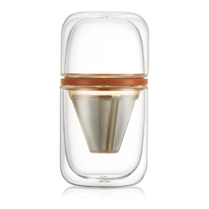 XEJONR Double Glass Coffee Cup 3 Colors Stainless Steel Filter Portable Coffee Percolators Storage Bag For Travel Coffee Pot
XEJONR Double Glass Coffee Cup 3 Colors Stainless Steel Filter Portable Coffee Percolators Storage Bag For Travel Coffee Pot