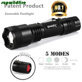 XML T6 5000LM Tactical cree led Torch Zoomable LED Flashlight Torch lightFree Shipping #NO11 
XML T6 5000LM Tactical cree led Torch Zoomable LED Flashlight Torch lightFree Shipping #NO11