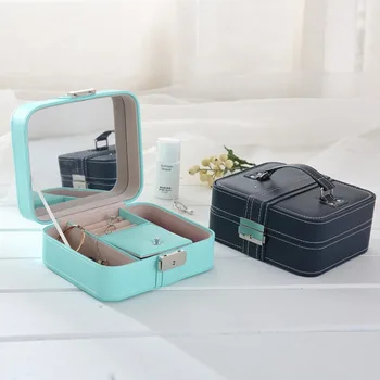 New PU leather Mini Jewelry Box Portable Jewelry Storage Box Japanese Sweet Style
New PU leather Mini Jewelry Box Portable Jewelry Storage Box Japanese Sweet Style