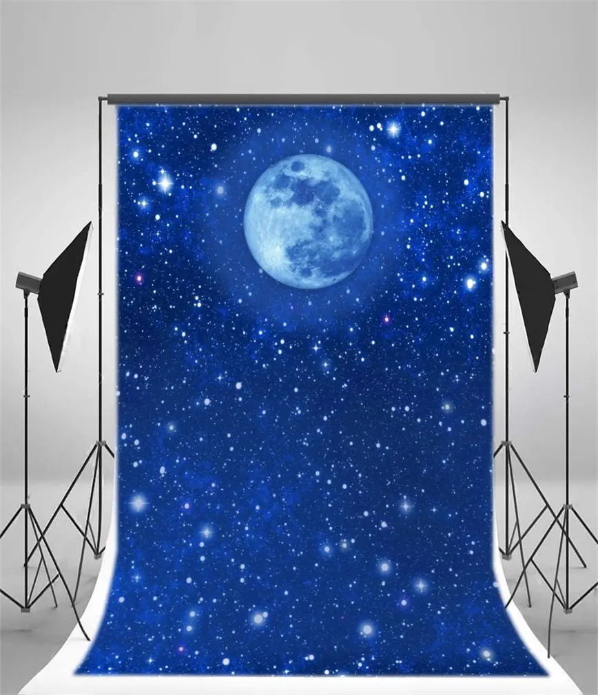 Photography Backdrop Starry Night Shining Stars Boekh Halos Glitter Spots Blue Sky Moon
Photography Backdrop Starry Night Shining Stars Boekh Halos Glitter Spots Blue Sky Moon
