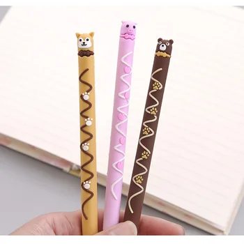24 Pcs Lovely Chocolate Gel Pen 0.5mm Black Color Ink Writing Pens Cute Bear Panda Dog Stationery Office School Supplies
24 Pcs Lovely Chocolate Gel Pen 0.5mm Black Color Ink Writing Pens Cute Bear Panda Dog Stationery Office School Supplies