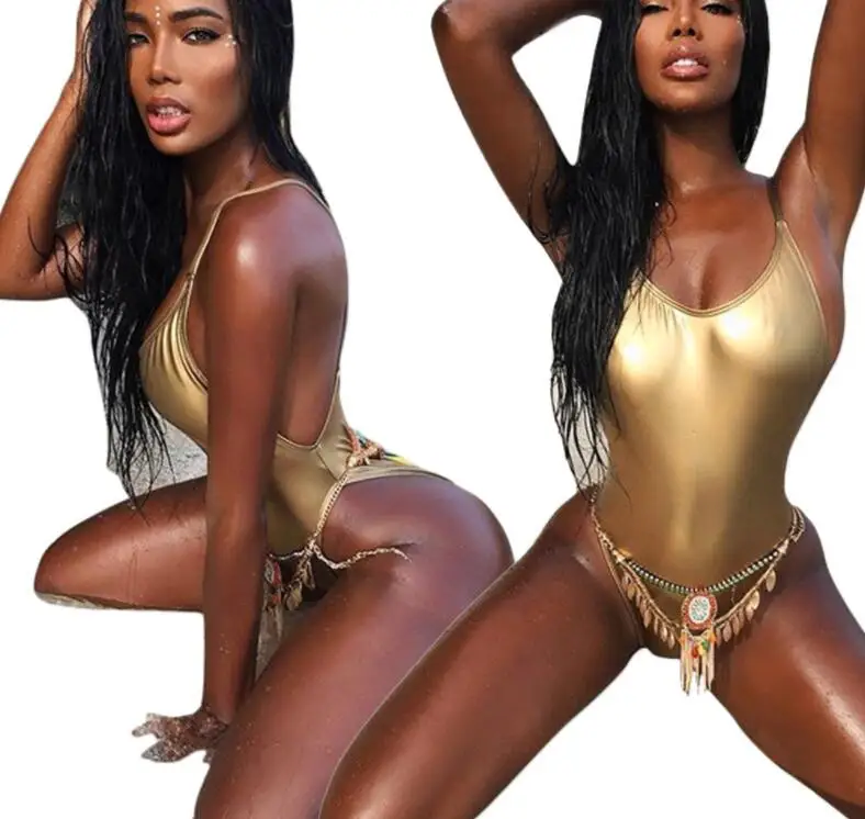 2017 Bronzing Bodysuit Sexy High Cut 1 One Piece Swimsuit Pure Color Backless Beach Thong Monokini Swimwears Trikinis For Women
2017 Bronzing Bodysuit Sexy High Cut 1 One Piece Swimsuit Pure Color Backless Beach Thong Monokini Swimwears Trikinis For Women