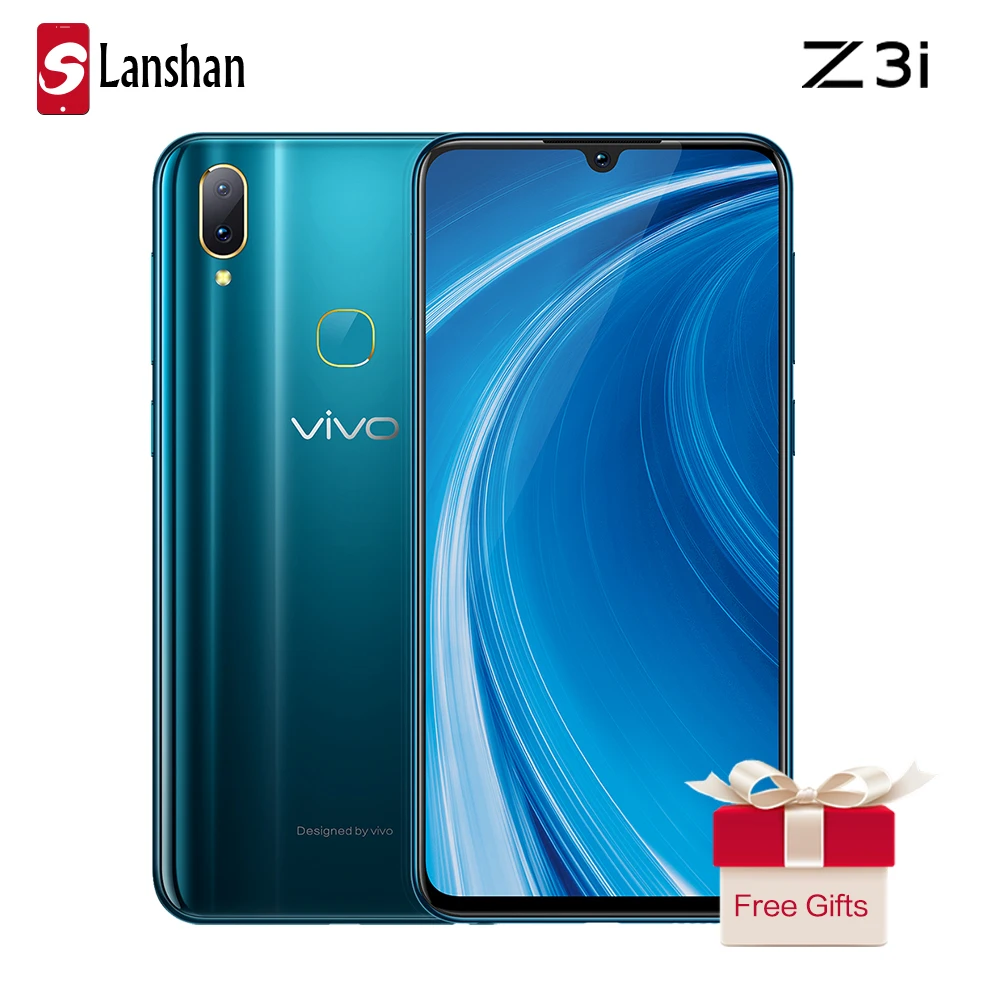 Оригинальный vivo Z3i 6 3 ''Капля воды экран 6G 128G Helio P60 распознавание лица