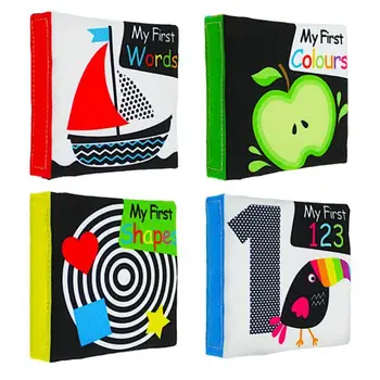 4Pcs/Set Soft Baby Infant White Baby Cloth Book English Reading Early Education Toy
4Pcs/Set Soft Baby Infant White Baby Cloth Book English Reading Early Education Toy