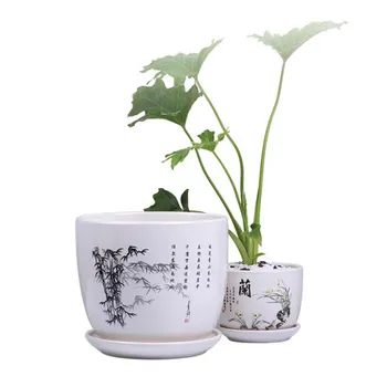 Chinese style ceramic flower pot Wholesale,Creative Hand-painted Succulents Flower Pots Balcony Green Plant Potstray integrated
Chinese style ceramic flower pot Wholesale,Creative Hand-painted Succulents Flower Pots Balcony Green Plant Potstray integrated