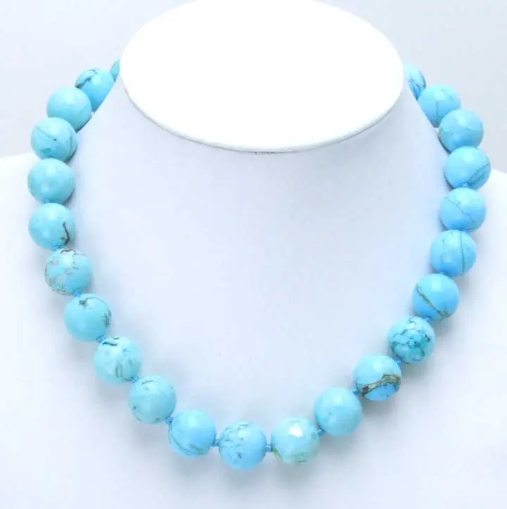 18 inch Big 14mm Round Blue Nature Stone Necklace-5263
18 inch Big 14mm Round Blue Nature Stone Necklace-5263