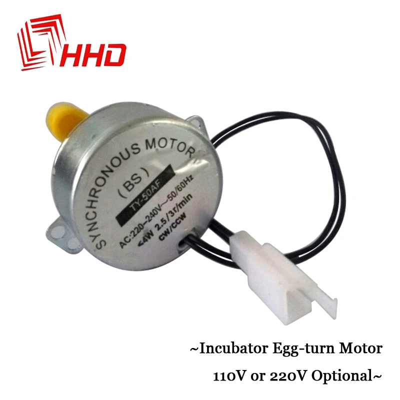 Made in China HHD Hatching Mini Incubator Motor 110V 220V Spare Parts Accessories for YZ8-48 YZ-56 YZ-96A with Yellow Gear
Made in China HHD Hatching Mini Incubator Motor 110V 220V Spare Parts Accessories for YZ8-48 YZ-56 YZ-96A with Yellow Gear