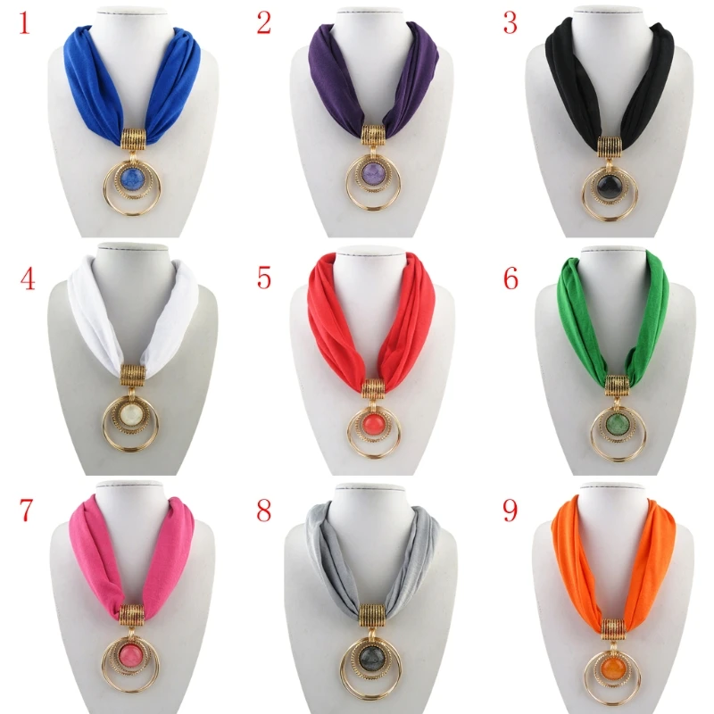 New 2020 Women Lady 60cm Short Scarf Alloy Vintage Faux Crystal Hoops Pendant Collar Chain Necklace Soft Fashion Hot Scarf
New 2020 Women Lady 60cm Short Scarf Alloy Vintage Faux Crystal Hoops Pendant Collar Chain Necklace Soft Fashion Hot Scarf