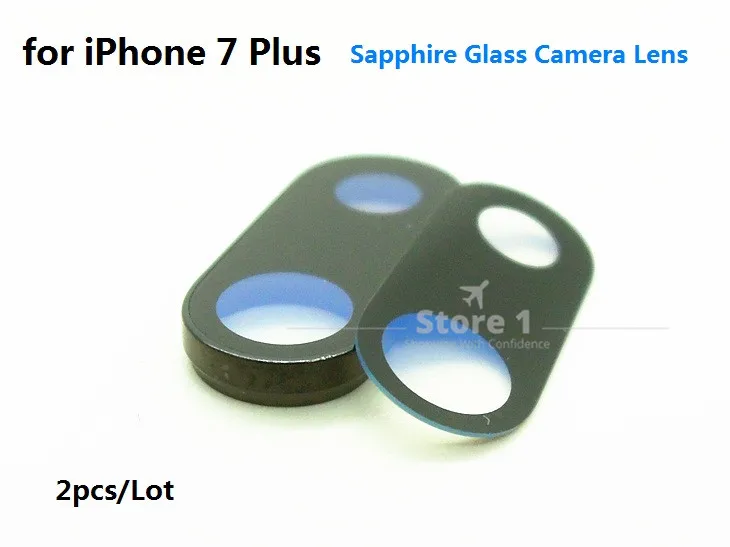 2pcs/Lot for Apple iPhone 7 Plus Camera Lens Sapphire Crystal Single Glass With/ Without Frame 7P 5.5 | Мобильные телефоны и