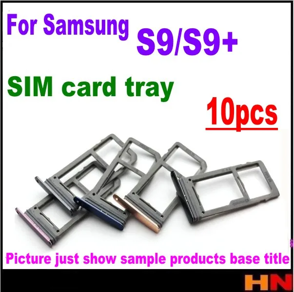 10 шт. оптом для Samsung Galaxy S9 + plus G9600 G9650 Sim-лоток держатель двойной слот одной SIM-карты