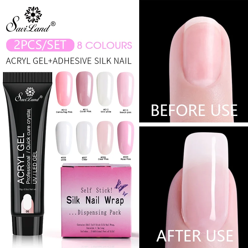 Saviland Gel Varnish Poly Gel Crystal Jelly Finger Extension Nail Art Gel And 3cm*1m Self Adhesive Stick Silk Nail Art Tools
Saviland Gel Varnish Poly Gel Crystal Jelly Finger Extension Nail Art Gel And 3cm*1m Self Adhesive Stick Silk Nail Art Tools
