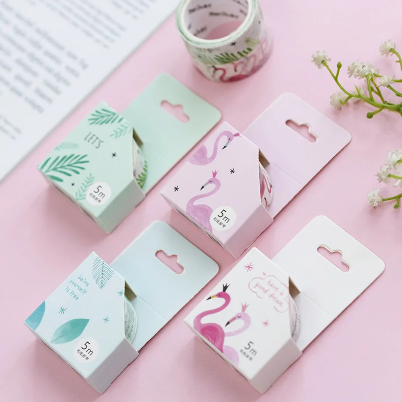 24 pcs/Lot Cute flamingo Green tree leaf washi tape 15mm Decorative masking tapes Diary book Album stickers Stationery A6882
24 pcs/Lot Cute flamingo Green tree leaf washi tape 15mm Decorative masking tapes Diary book Album stickers Stationery A6882