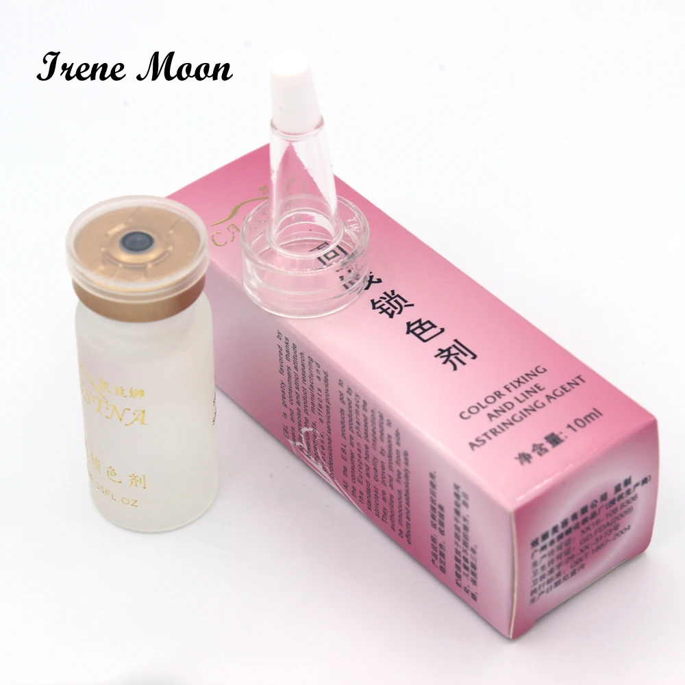 Freeshipping 1pcs Permanent Makeup 3D Eyebrow Color Fixing and Line Astringing Agent Tattoo Ink Color Lock For Eyebrow 10ml