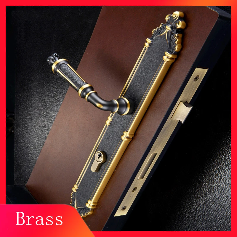 1 Set European style Door Lock European Style Retro Bedroom Door Handle Lock Interior Anti-theft Room Safety brass Door Lock
1 Set European style Door Lock European Style Retro Bedroom Door Handle Lock Interior Anti-theft Room Safety brass Door Lock