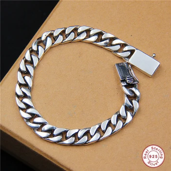 925 Sterling silver bracelet men Long Men's Sterling Silver Bracelet 925 Hip Hop Rap Cuban Curb Charm Bracelet Father's day 2018
925 Sterling silver bracelet men Long Men's Sterling Silver Bracelet 925 Hip Hop Rap Cuban Curb Charm Bracelet Father's day 2018