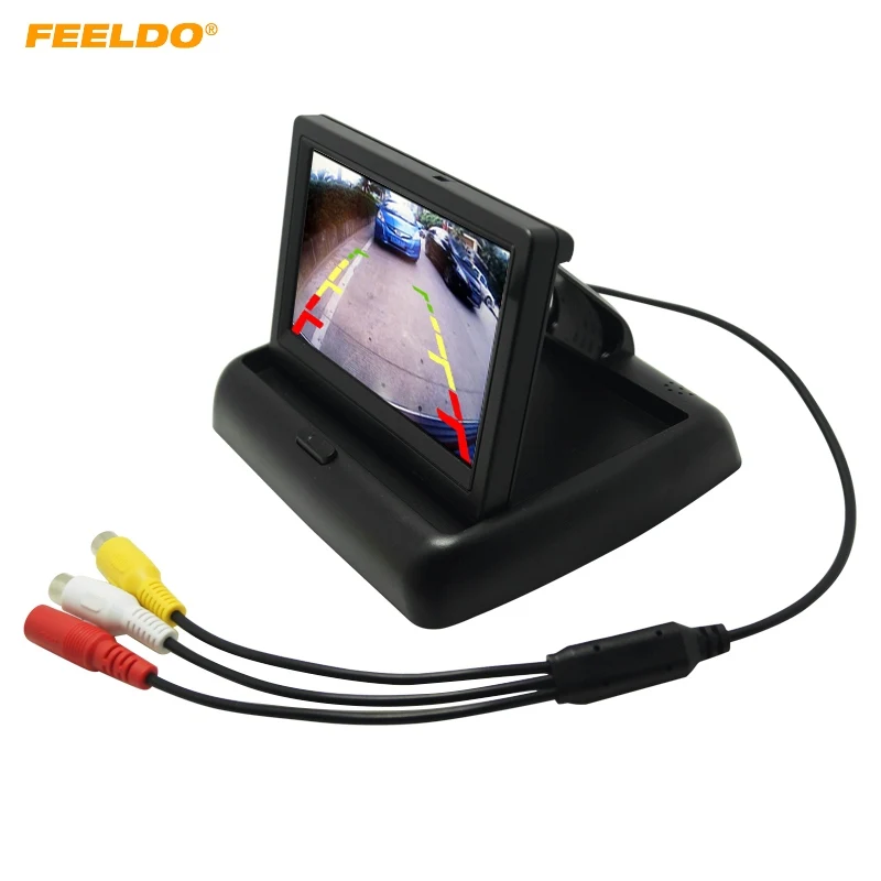 FEELDO 4,3-дюймовый складной TFT LCD цифровой автомобильный монитор заднего вида для камеры заднего вида DVD VCR # FD-3799
FEELDO 4,3-дюймовый складной TFT LCD цифровой автомобильный монитор заднего вида для камеры заднего вида DVD VCR # FD-3799