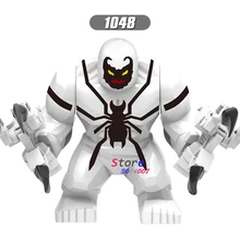 Solo tamaño grande Marvel Anti-Venom matage agonía Lasher Xin Scream Thanos Hulk bumper figuras bloques de construcción Juguetes(China)