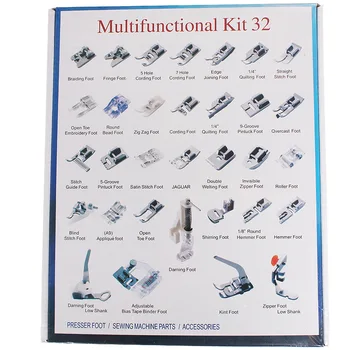 Wholesale 40set/lot Household Sewing Machine Presser Foot Feet Kits Set 32pcs For Brother Singer Janome TOOL-7302683
Wholesale 40set/lot Household Sewing Machine Presser Foot Feet Kits Set 32pcs For Brother Singer Janome TOOL-7302683