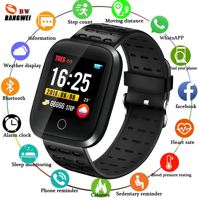 LIGE Smart Sport Bracelet IP68 Waterproof Watch Fitness Tracker Heart Rate Sphygmomanometer Electronic Clock For Android IOS
LIGE Smart Sport Bracelet IP68 Waterproof Watch Fitness Tracker Heart Rate Sphygmomanometer Electronic Clock For Android IOS