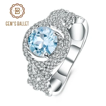 Gem's Ballet 1.66Ct Round Shape Natural Sky Blue Topaz Trendy Gemstone Rings 925 Sterling Silver Fine Jewelry For Women Wedding
Gem's Ballet 1.66Ct Round Shape Natural Sky Blue Topaz Trendy Gemstone Rings 925 Sterling Silver Fine Jewelry For Women Wedding