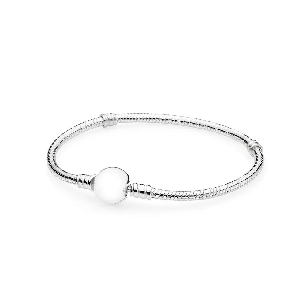 Authentic 925 Sterling Silver Original Moments Smooth Silver Clasp Pandora Bracelet Fit Women Bead Charm Gift Bangle DIY Jewelry
Authentic 925 Sterling Silver Original Moments Smooth Silver Clasp Pandora Bracelet Fit Women Bead Charm Gift Bangle DIY Jewelry