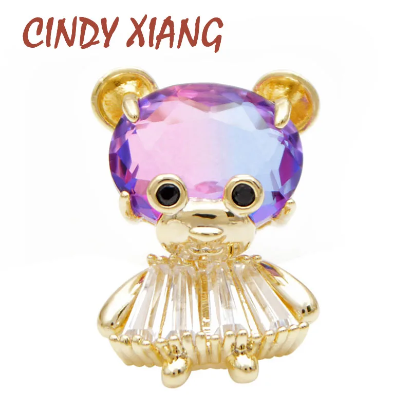 CINDY XIANG 2 Colors Choose Rainbow Cubic Zirconia Bear Collar Brooch Women And Men Unisex Suit Brooches Small Cute Animal Pin
CINDY XIANG 2 Colors Choose Rainbow Cubic Zirconia Bear Collar Brooch Women And Men Unisex Suit Brooches Small Cute Animal Pin