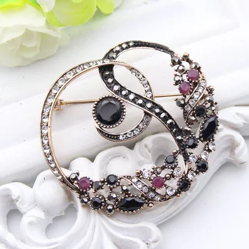 New Trukish Flower Vine Brooches For Women Antique Gold Color Multicolor Resin Broches Brooch Arabesque Ladies Royal Jewelry
New Trukish Flower Vine Brooches For Women Antique Gold Color Multicolor Resin Broches Brooch Arabesque Ladies Royal Jewelry