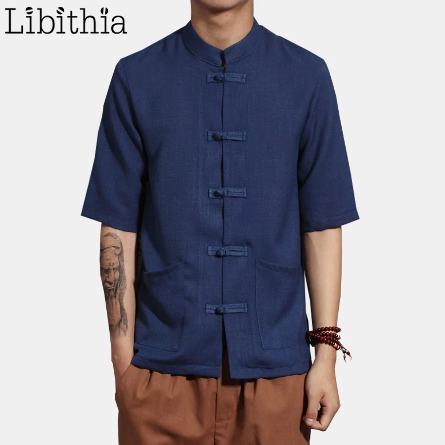 Cotton Linen Men Short Sleeve Dress Shirts Chinese Style Big Size 5XL 6XL 7XL Clothes Male Summer Blue Beige Light Grey T117
Cotton Linen Men Short Sleeve Dress Shirts Chinese Style Big Size 5XL 6XL 7XL Clothes Male Summer Blue Beige Light Grey T117