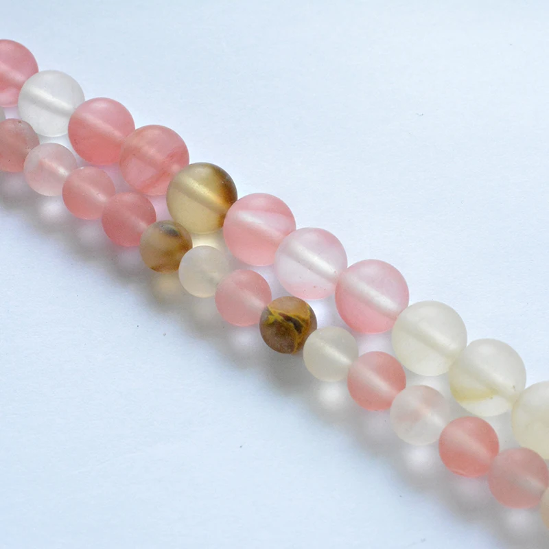 Natural Stone Smooth Cherry Quartz Matte Beads 4-12mm Wholesale Loose Beads for Jewelry Making Accessories DIY Free Shipping
Natural Stone Smooth Cherry Quartz Matte Beads 4-12mm Wholesale Loose Beads for Jewelry Making Accessories DIY Free Shipping