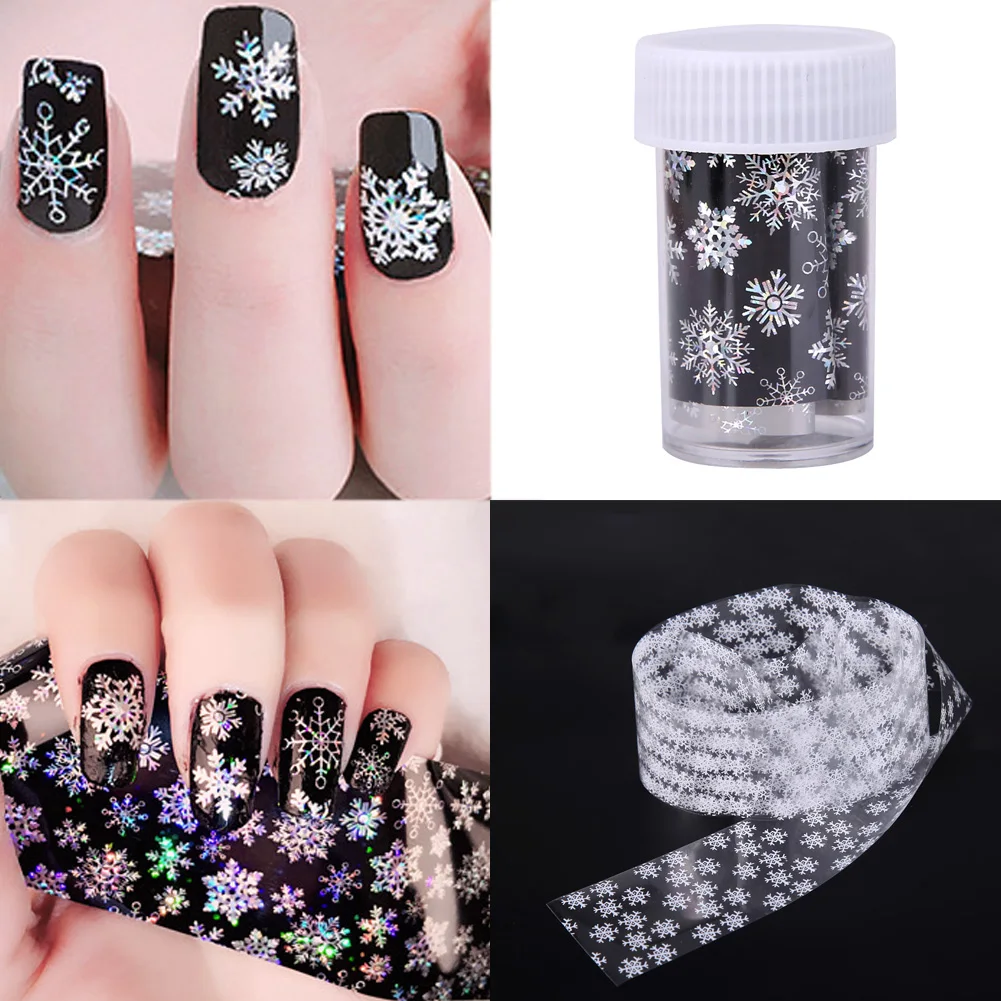 Winter Snowflake Nail Foil Nail Art Transfer Sticker Decals DIY Manicure Sticker Decals 4*120cm
Winter Snowflake Nail Foil Nail Art Transfer Sticker Decals DIY Manicure Sticker Decals 4*120cm