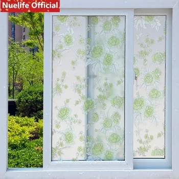 90x600cm Green Peony Pattern Scrub Self-adhesive Glass film Bathroom Kitchen Living Room Bedroom glass Door Opaque Window film
90x600cm Green Peony Pattern Scrub Self-adhesive Glass film Bathroom Kitchen Living Room Bedroom glass Door Opaque Window film