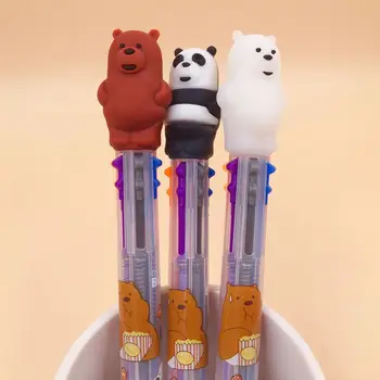 1 PCS Bear Panda 6 colors Ballpoint Pen Cartoon animal ball pen School Office writing Supplies Stationery Gift 
1 PCS Bear Panda 6 colors Ballpoint Pen Cartoon animal ball pen School Office writing Supplies Stationery Gift