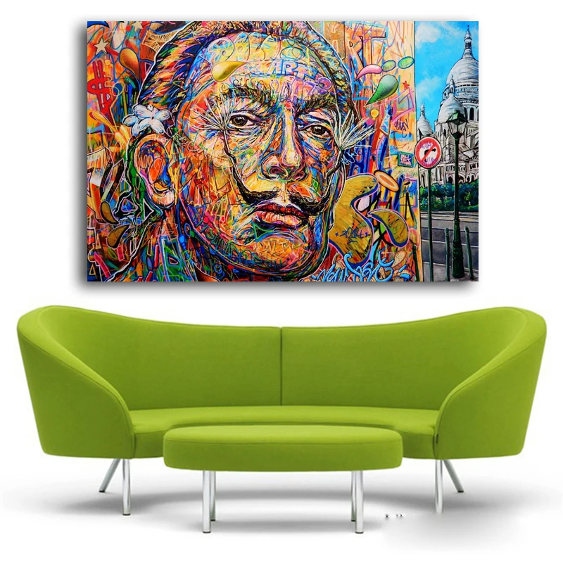 Salvador Dali Abstract Portrait oil Painting Street Art Spray Paintings Canvas Prints For Living Room Decor Unframed
Salvador Dali Abstract Portrait oil Painting Street Art Spray Paintings Canvas Prints For Living Room Decor Unframed