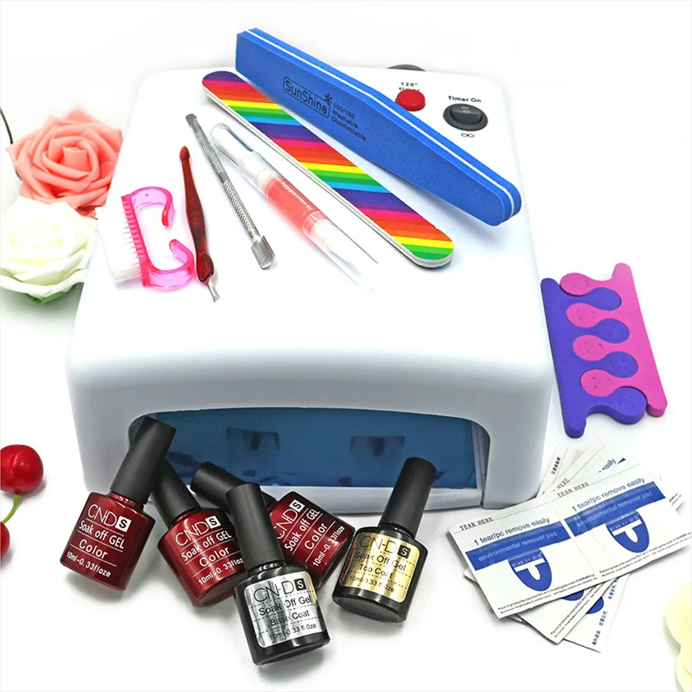 Nail Art Tools 10 in 1 New 36W UV Lamp 7 of Resurrection Nail Tools And Portable Package Five 10 ml Soaked UV Glue Set Kit Tools
Nail Art Tools 10 in 1 New 36W UV Lamp 7 of Resurrection Nail Tools And Portable Package Five 10 ml Soaked UV Glue Set Kit Tools