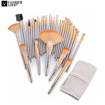 VanderLife Professional Soft Champagne 32pcs Makeup Brushes Set Beauty Cosmetic Make Up Tools Eyeshadow Blush Blending with Bag
VanderLife Professional Soft Champagne 32pcs Makeup Brushes Set Beauty Cosmetic Make Up Tools Eyeshadow Blush Blending with Bag