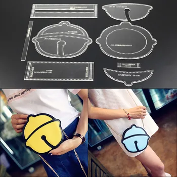 DONYAMY 1Set DIY Acrylic Female cartoon shoulder bag Messenger bag Leather Template Handmade Craft Leather Craft Sewing Tool
DONYAMY 1Set DIY Acrylic Female cartoon shoulder bag Messenger bag Leather Template Handmade Craft Leather Craft Sewing Tool