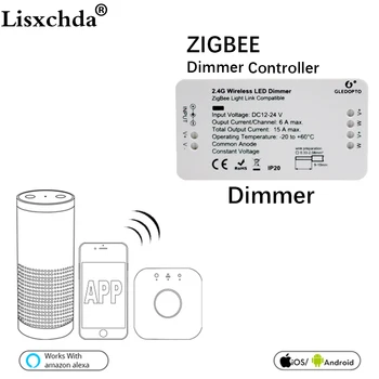 ZIGBEE bridge Smart Home Led dimmer strip Controller DC12/24V zigbee dimmer APP control compatible with LED ECHO
ZIGBEE bridge Smart Home Led dimmer strip Controller DC12/24V zigbee dimmer APP control compatible with LED ECHO