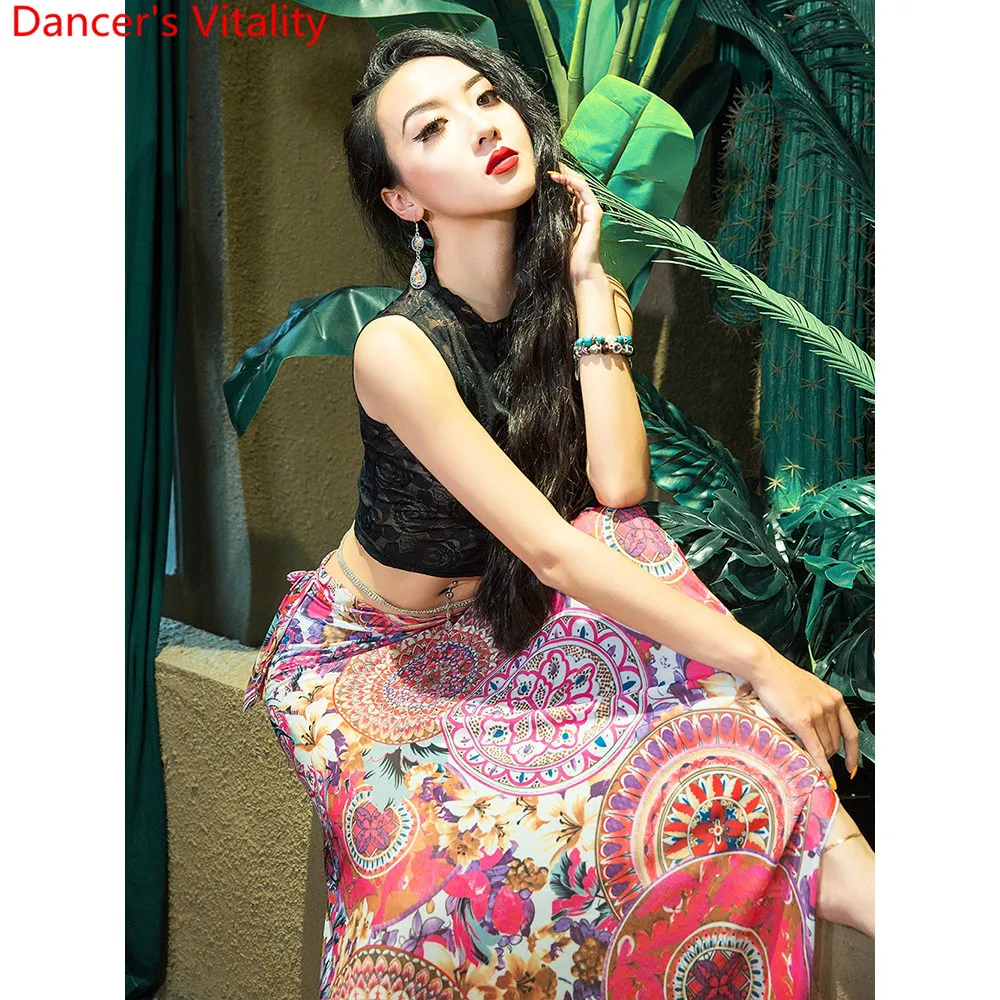 Belly Dance New Top Printing Yarn Hip Scarf Lady Beginners Training Outfits Oriental Dance Wear Competition Summer Skirt
Belly Dance New Top Printing Yarn Hip Scarf Lady Beginners Training Outfits Oriental Dance Wear Competition Summer Skirt