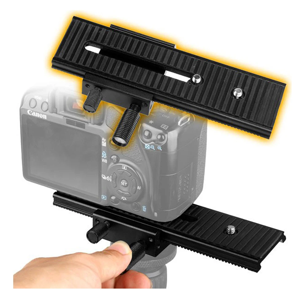 LP-01 2way Macro Shot Focus Rail Slider Tripod Stabilizer Holder for Canon Nikon sony Pentax Olympus Samsung Leica Camera 16cm
LP-01 2way Macro Shot Focus Rail Slider Tripod Stabilizer Holder for Canon Nikon sony Pentax Olympus Samsung Leica Camera 16cm