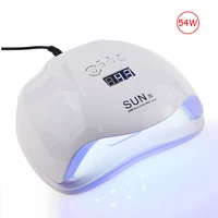 Jewhiteny SUNX 54W UV Lamp LED Nail Lamp Nail Dryer For All Gels Polish With Infrared Sensing 30/60/90s Timer Smart touch button image