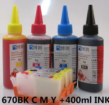 BLOOM 670XL 670 Refillable INK cartridge for HP Deskjet 3525 4615 4625 5525 6525 + for hp Premium 4 Color Dye Ink 400ML
BLOOM 670XL 670 Refillable INK cartridge for HP Deskjet 3525 4615 4625 5525 6525 + for hp Premium 4 Color Dye Ink 400ML