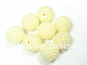 Hot sale 20MM 100pcs/lot Cream Pearl Rhinestone Beads for Chunky Necklace Making,Chunky Disco Ball
Hot sale 20MM 100pcs/lot Cream Pearl Rhinestone Beads for Chunky Necklace Making,Chunky Disco Ball