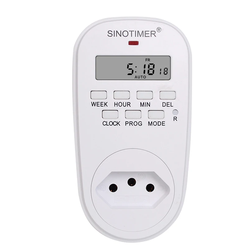 BR Plug Outlet Electric 7 Day Weekly Programmable Digital Plug Timer Switch Time Relay Wall Clock Power Socket AC 110V 120V 220V
BR Plug Outlet Electric 7 Day Weekly Programmable Digital Plug Timer Switch Time Relay Wall Clock Power Socket AC 110V 120V 220V